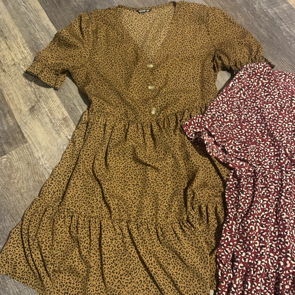 EUC SHEIN MIDI tiered ruffle 1XL Dress Bundle - Picture 2 of 8